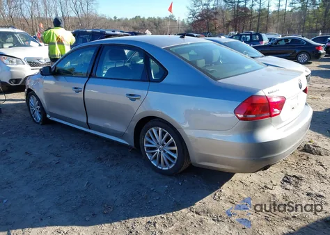 2014 Volkswagen Passat 2.5L S из США, поврежденный, VIN 1VWAP7A30EC008863